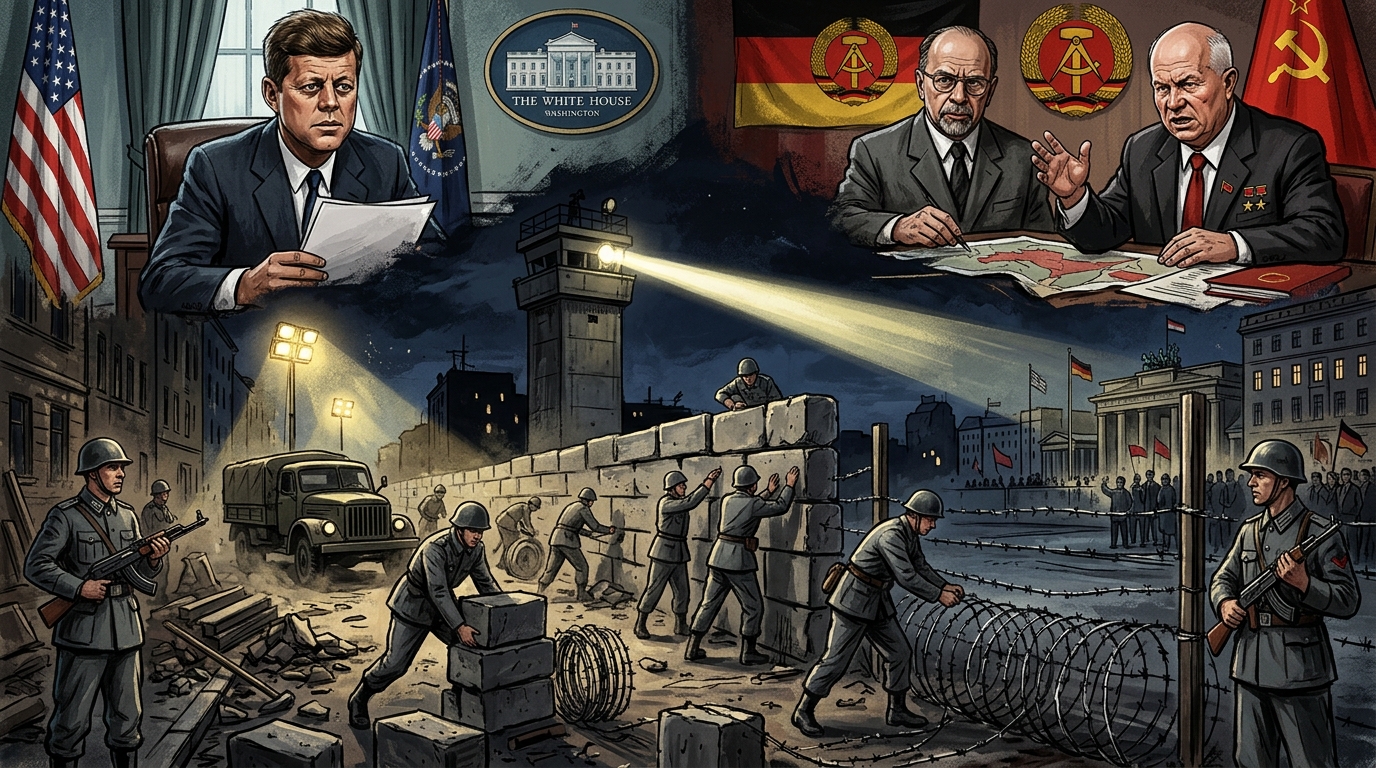 The Construction of the Berlin Wall in 1961: The Physical Division of Europe