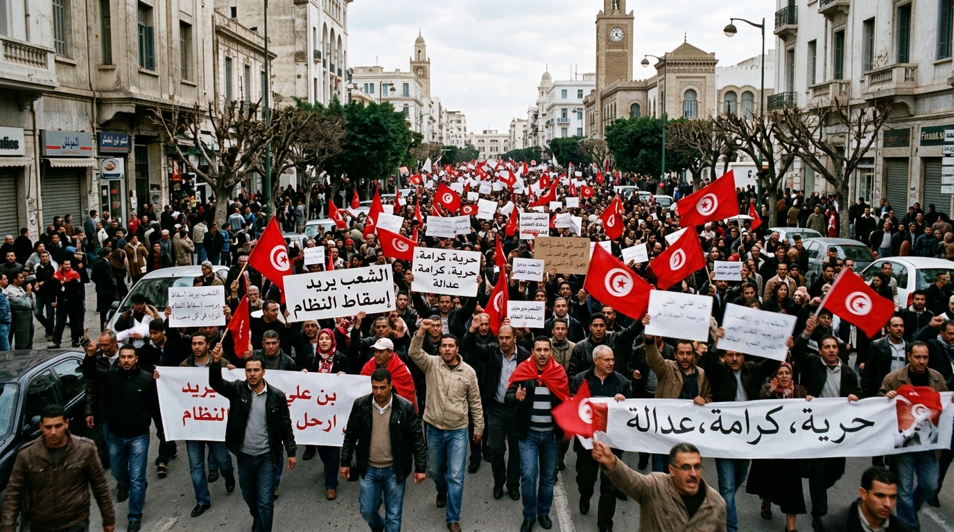 The Tunisian Jasmine Revolution of 2010: Sparks of the Arab Spring
