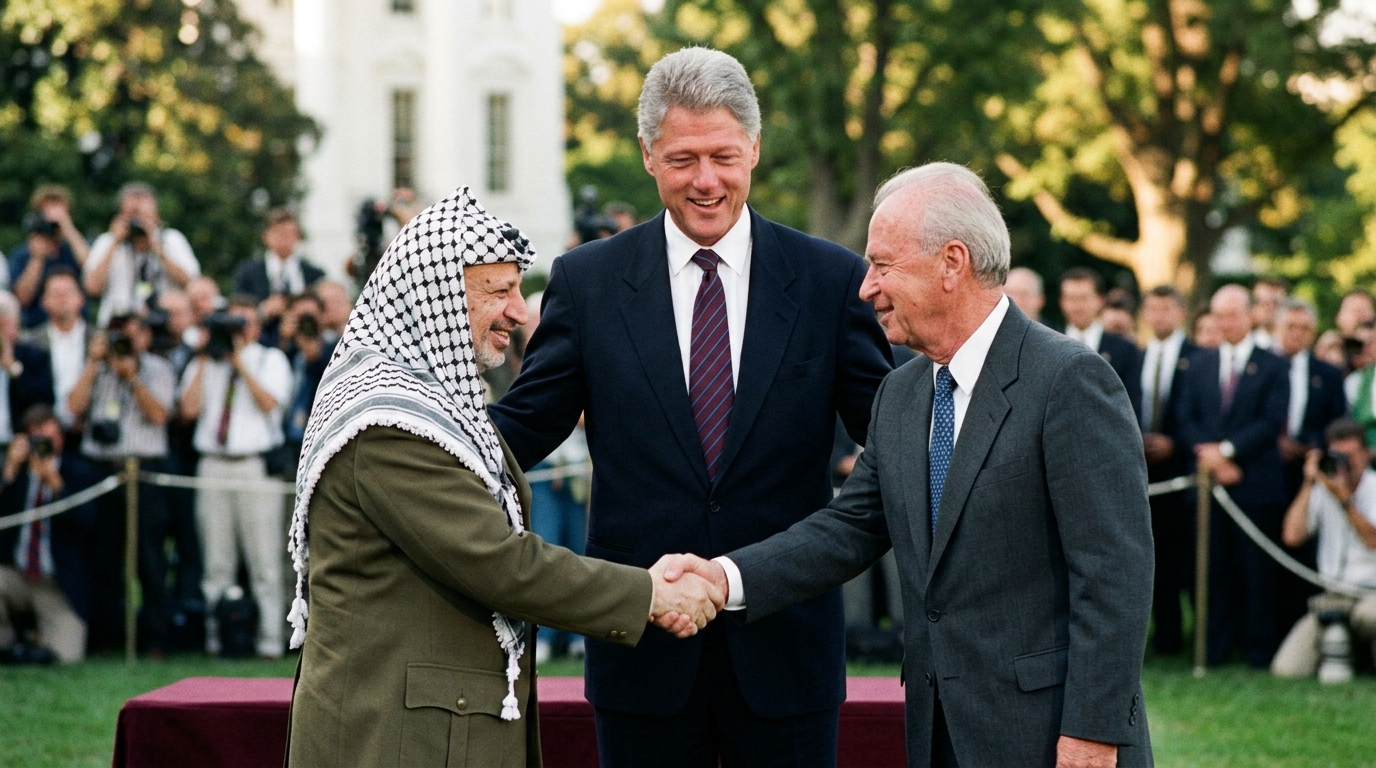 The Oslo Accords of 1993: The Historic Handshake of Rabin and Arafat